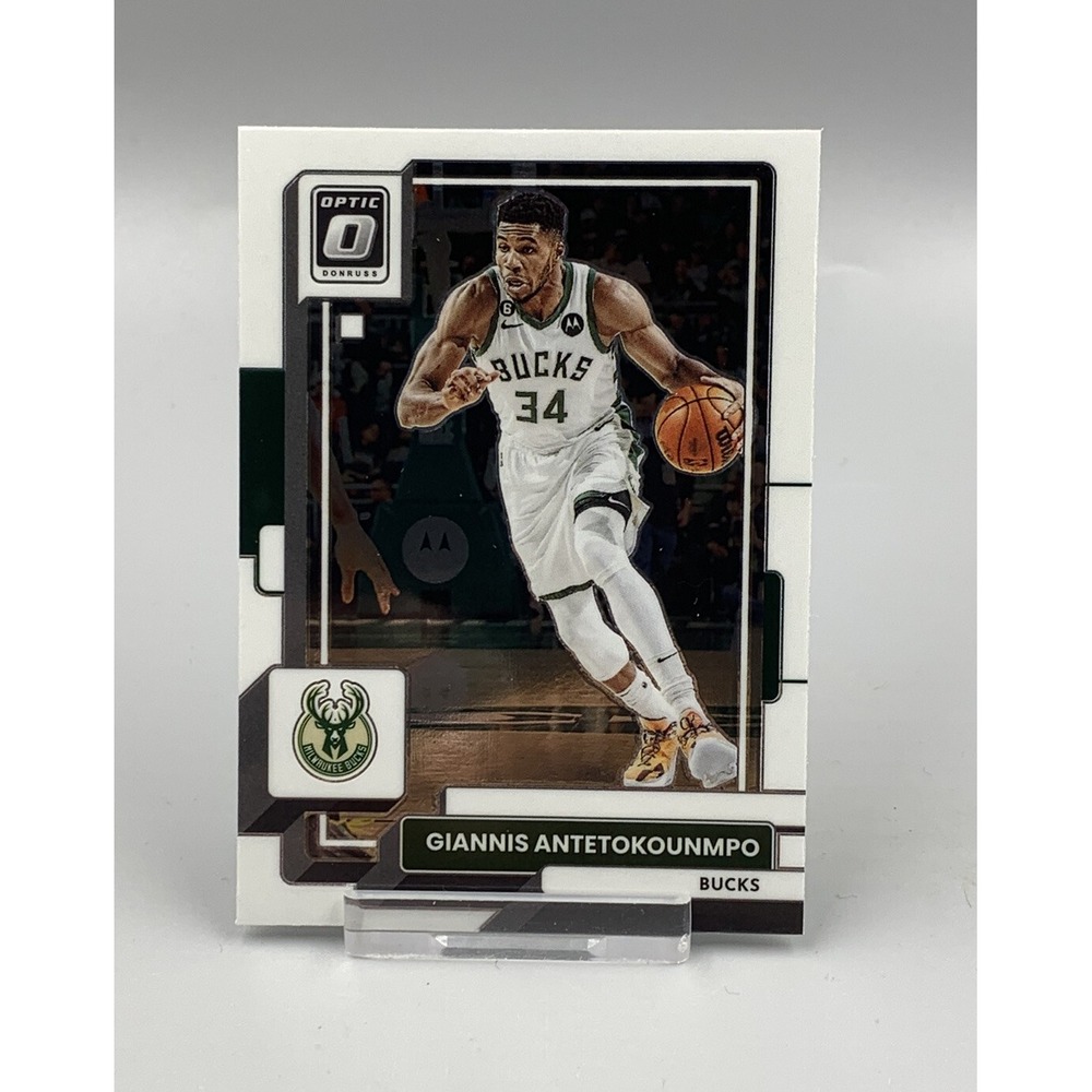 2022-23 Panini Donruss Optic Basketball Base Card #75 Giannis Antetokounmpo